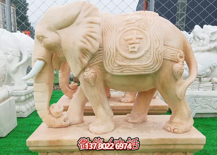 户外园林大型石雕浮雕吉祥大象雕塑 户外园林大型石雕浮雕吉祥大象雕塑
