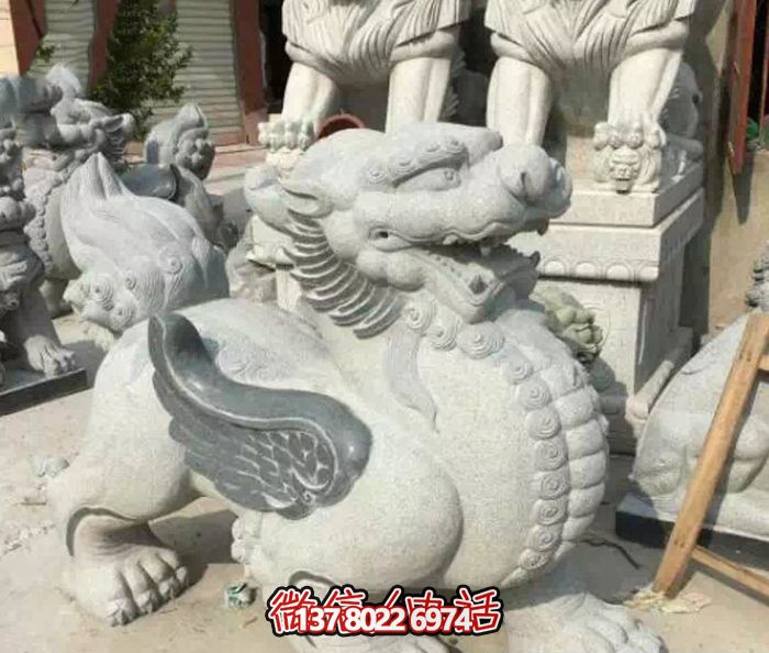 青石石雕庭院别墅貔貅雕塑 青石石雕庭院别墅貔貅雕塑