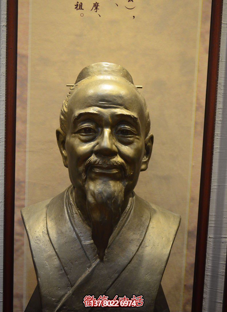 扁鹊胸像古代医学家铜雕扁鹊雕塑 扁鹊胸像古代医学家铜雕扁鹊雕塑