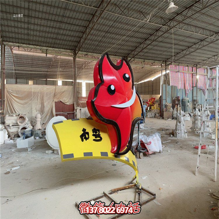 商场户外公园玻璃钢彩绘卡通人物景观雕塑