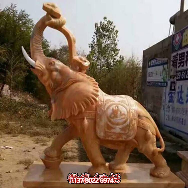 别墅小区门口大型看门镇宅招财大象动物雕塑