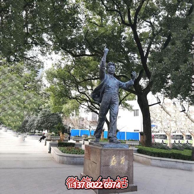 城市街道名人雕塑铜雕著名音乐节聂耳雕塑