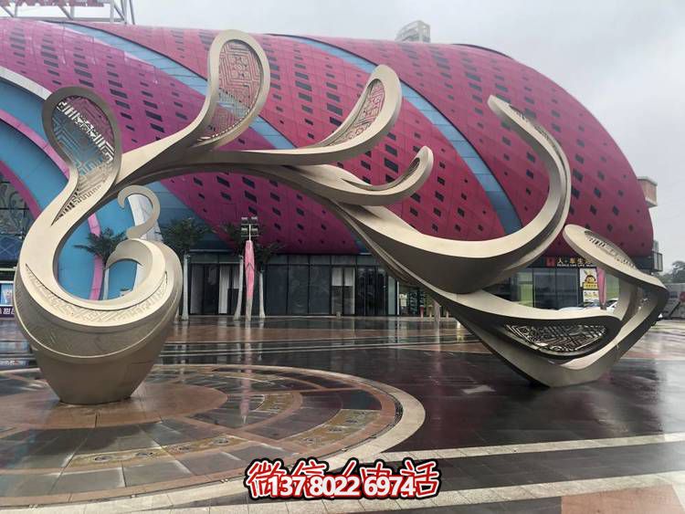 户外园林景观抽象大型凤凰雕塑