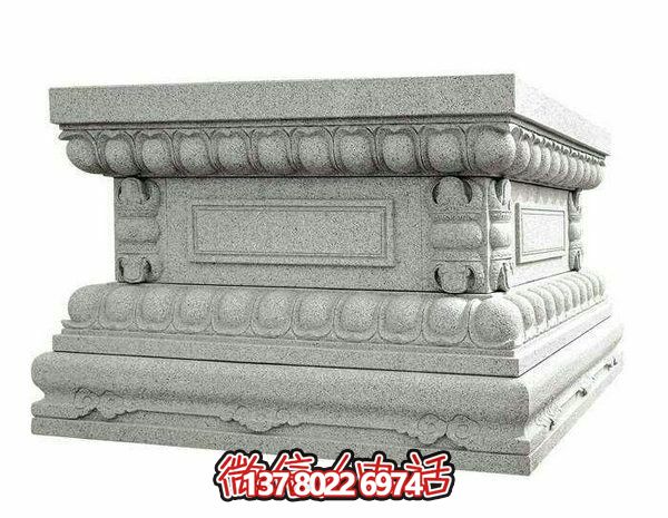 花岗岩方形须弥座雕塑 花岗岩方形须弥座雕塑