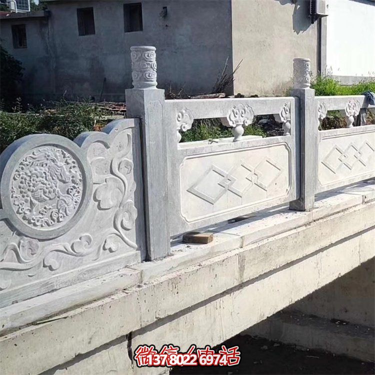 寺庙大理石园林景观栏板栏杆雕塑
