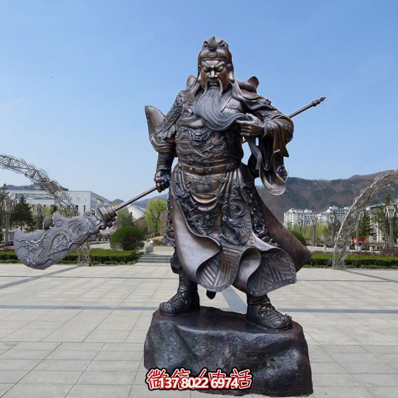 户外广场大型佛像铜雕关公雕塑 户外广场大型佛像铜雕关公雕塑