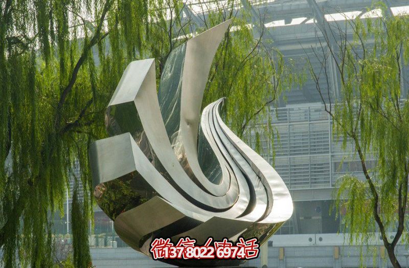 大厦抽象不锈钢创意个性鸽子雕塑 大厦抽象不锈钢创意个性鸽子雕塑