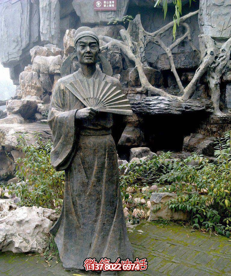公园景区诗人杜甫古代人物铜雕 公园景区诗人杜甫古代人物铜雕