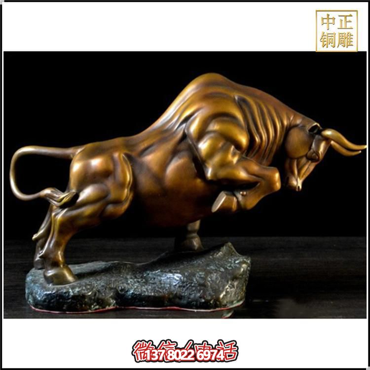 广场公园商业街铜牛摆件铸造抬头铜牛雕塑
