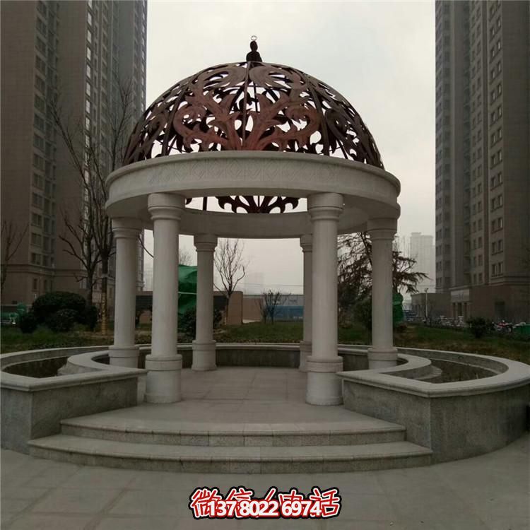 欧式石雕凉亭户外公园景观摆件