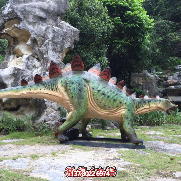 剑齿龙，玻璃钢仿真恐龙仿生雕塑