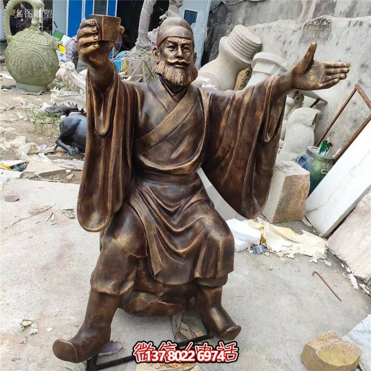铜雕古代名人景观摆件公园户外