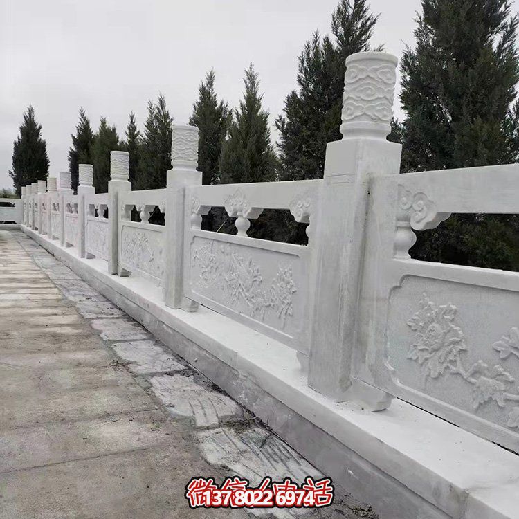 大理石石雕园林户外河道围栏摆件