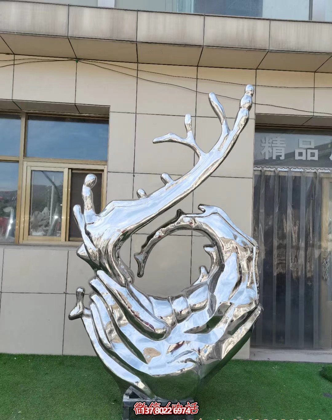 别墅庭院装饰大号不锈钢海浪浪花雕塑 别墅庭院装饰大号不锈钢海浪浪花雕塑