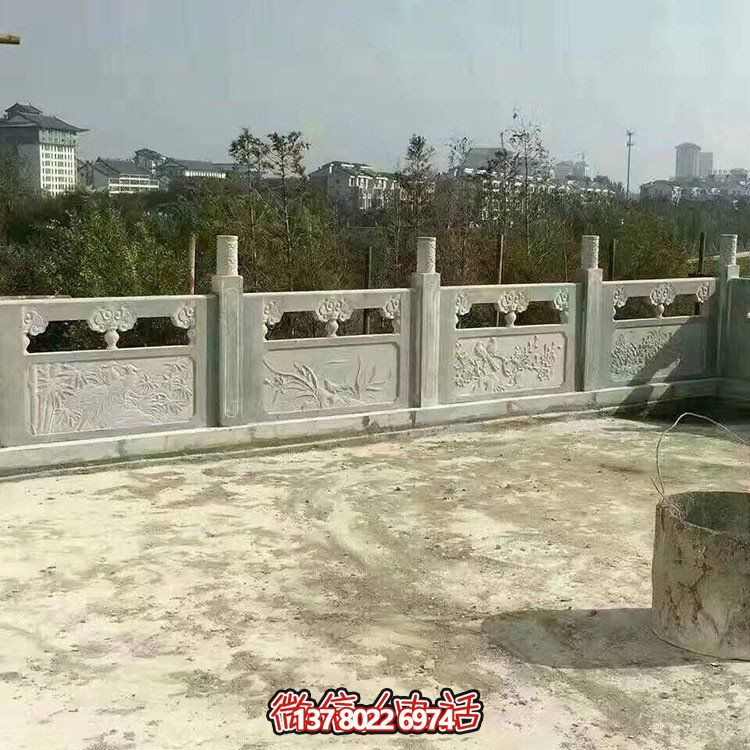 园林户外大理石石雕围栏雕塑