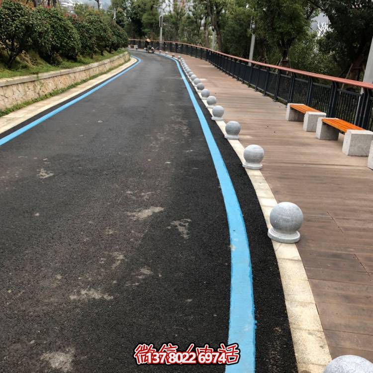 城市街道公园大理石石雕车阻石