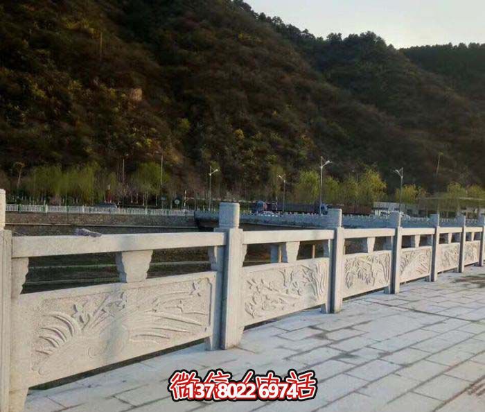 湖边围栏大理石扶手栏杆雕塑