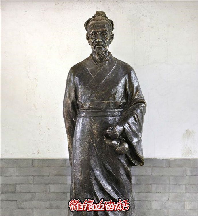 古代名人景观铜雕摆件