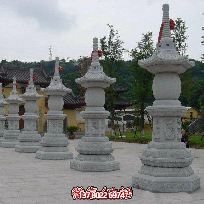 寺庙大理石塔佛塔摆件 寺庙大理石塔佛塔摆件