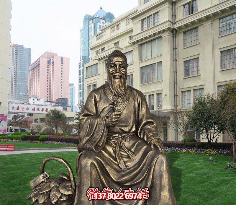 华佗古代名医铜雕华佗雕塑 华佗古代名医铜雕华佗雕塑