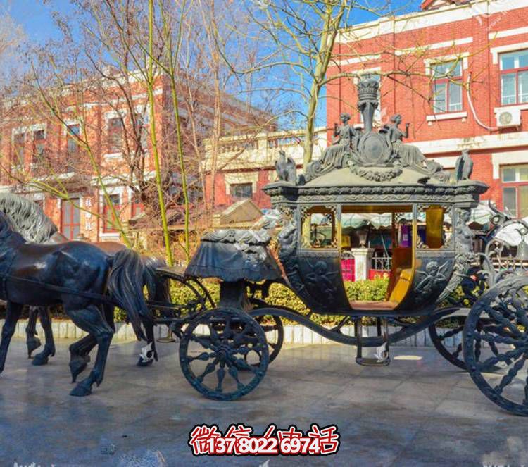 街道景点大型铜雕马车