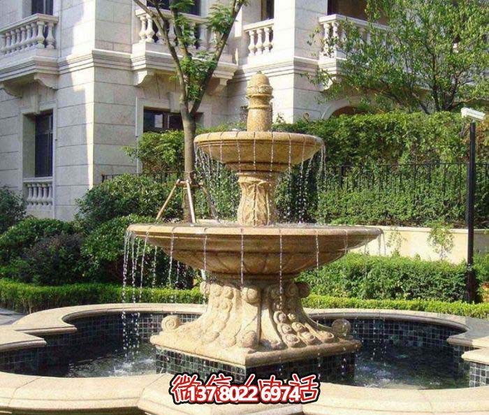 别墅小区景观大型多层喷泉石雕 别墅小区景观大型多层喷泉石雕