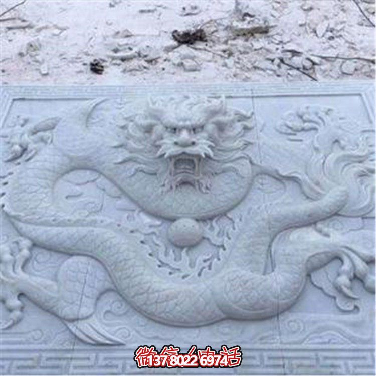 景区户外园林浮雕龙壁画摆件