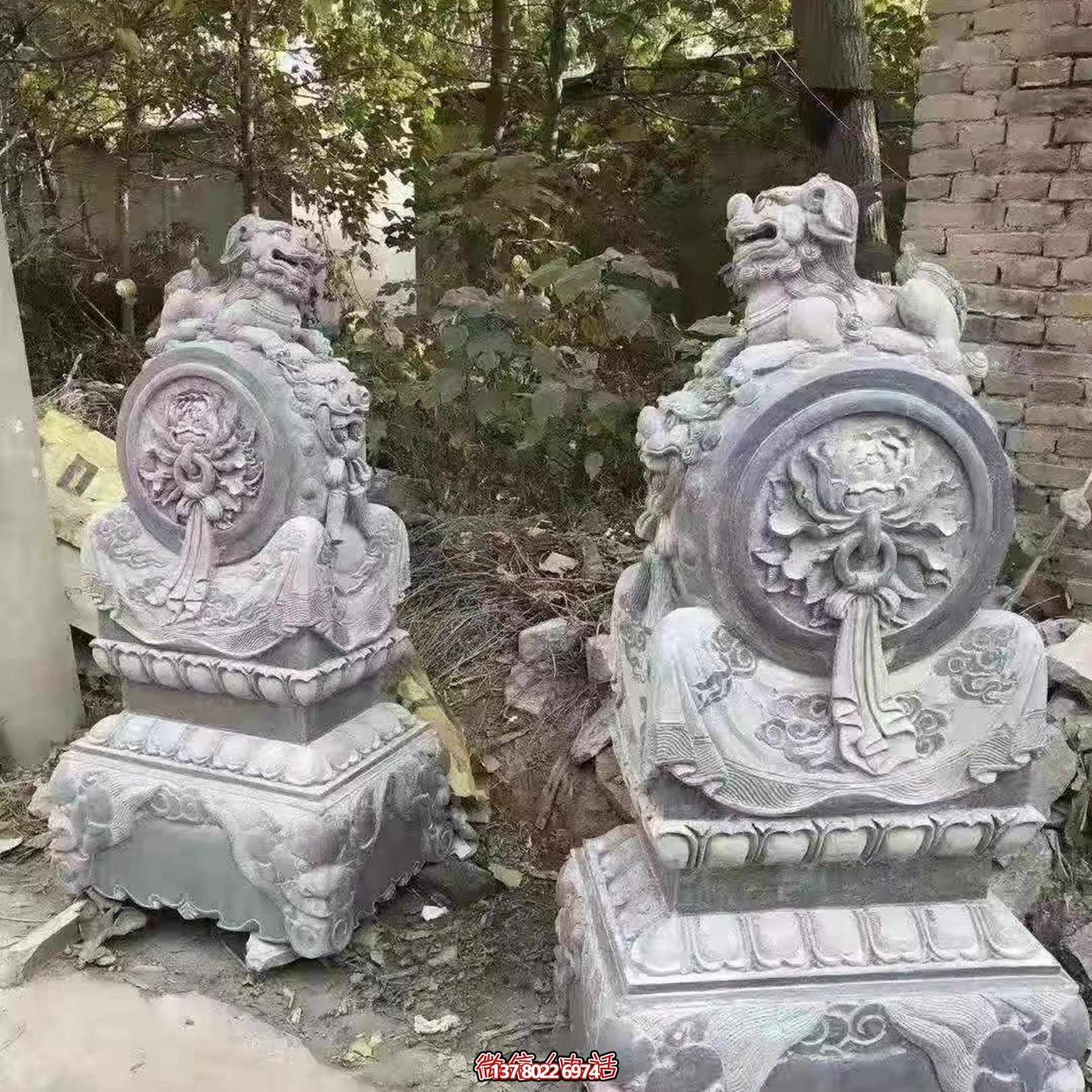 大理石石雕浮雕别墅小区饭店麒麟抱鼓石 大理石石雕浮雕别墅小区饭店麒麟抱鼓石
