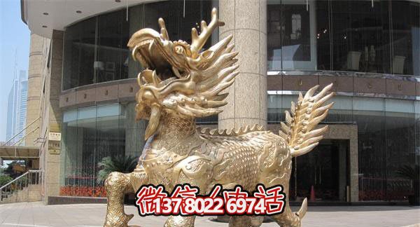 户外景区广场大型动物景观装饰品麒麟雕塑 户外景区广场大型动物景观装饰品麒麟雕塑