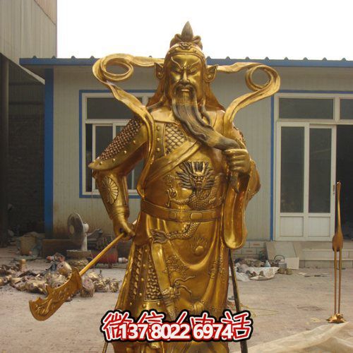 关公关二爷寺庙宗教玻璃钢彩绘佛像雕塑