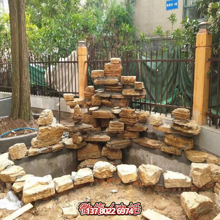 园林广场大型景观石雕假山