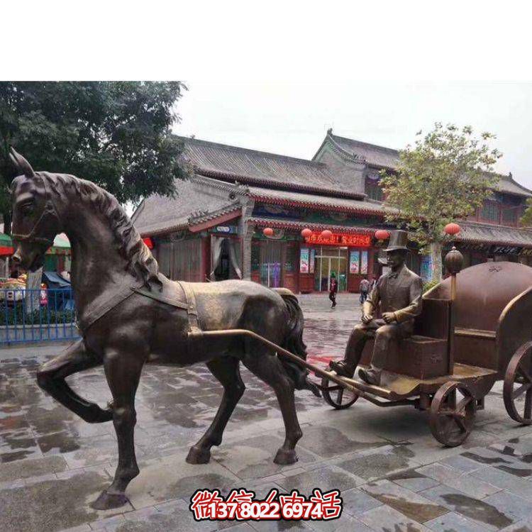 景区境地户外街道创意马车景观
