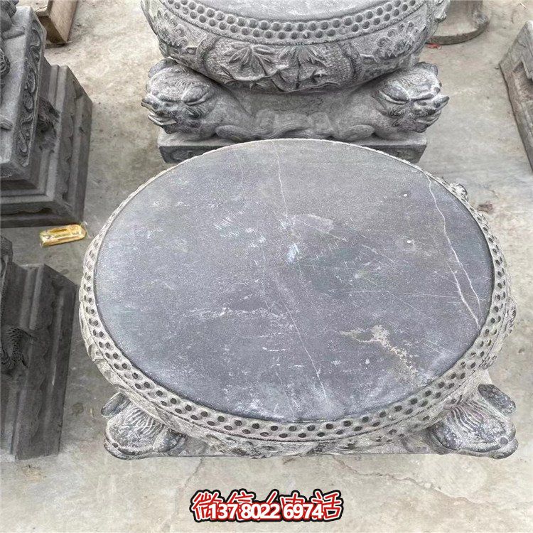 大理石石雕园林景观园林大型庭院石桌摆件