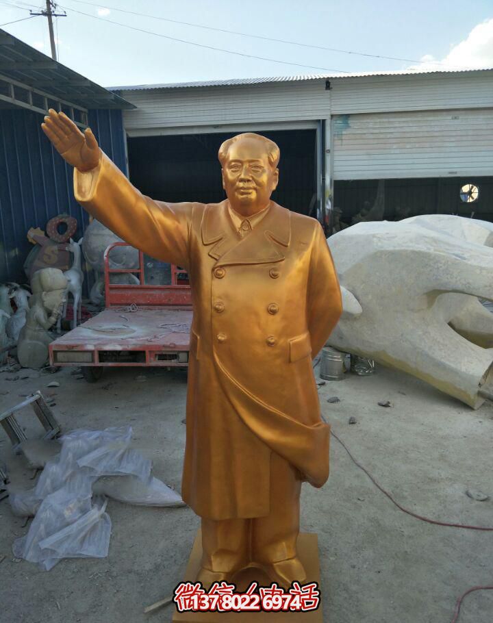 广场纯铜打造挥手的毛主席毛泽东雕塑 广场纯铜打造挥手的毛主席毛泽东雕塑
