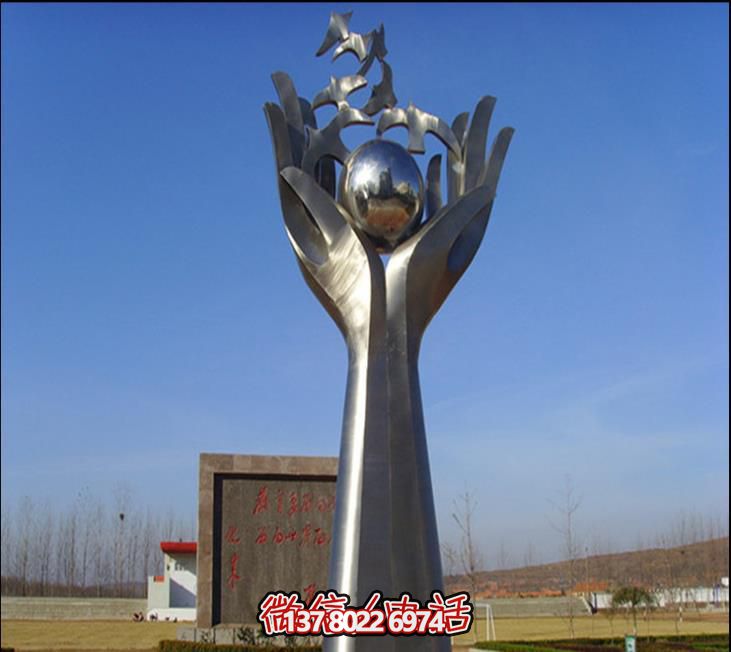 金属不锈钢鸽子雕塑广场动物摆件