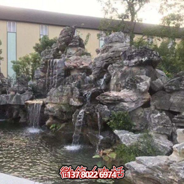 公园庭院景色点缀装饰假山景观大英石