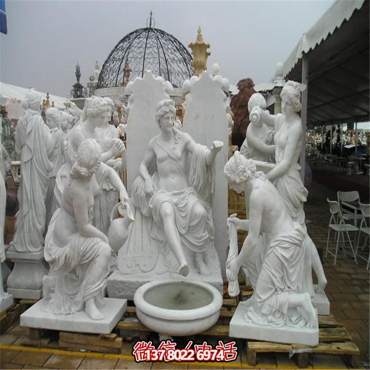 当老师石雕户外城市西方人物景观摆件