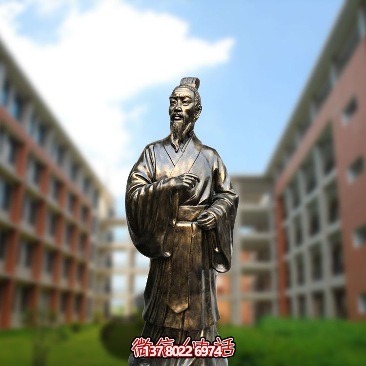 医学院广场摆放教育家孟子玻璃钢仿铜雕像 医学院广场摆放教育家孟子玻璃钢仿铜雕像