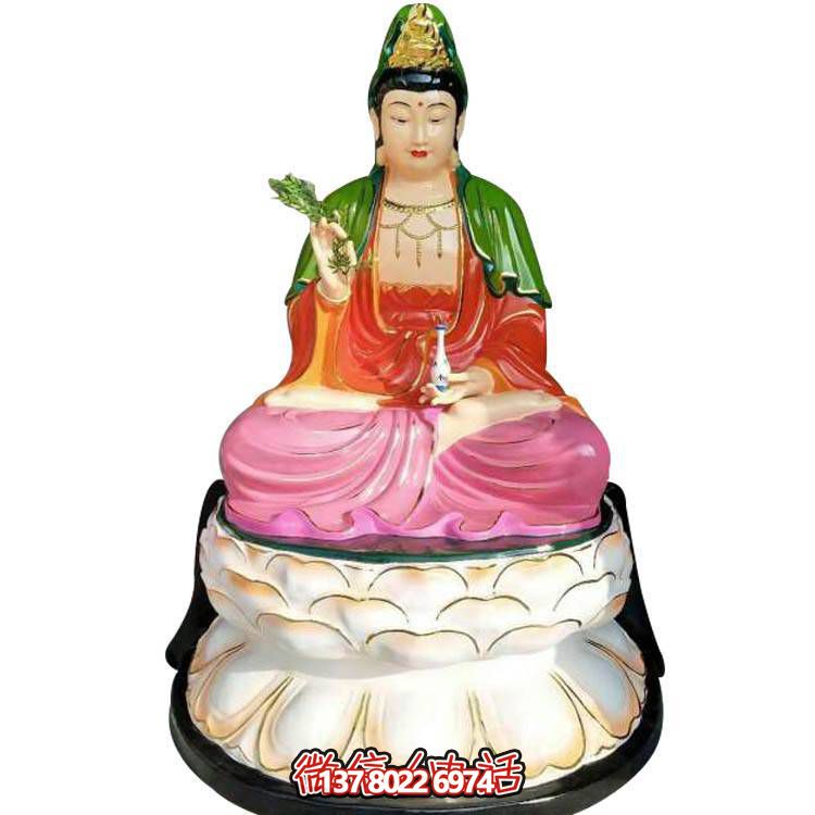 寺庙宗教大型玻璃钢滴水观音雕塑