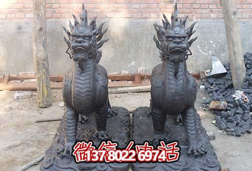 麒麟雕塑-不锈钢仿铜创意景观神兽麒麟雕塑 麒麟雕塑-不锈钢仿铜创意景观神兽麒麟雕塑