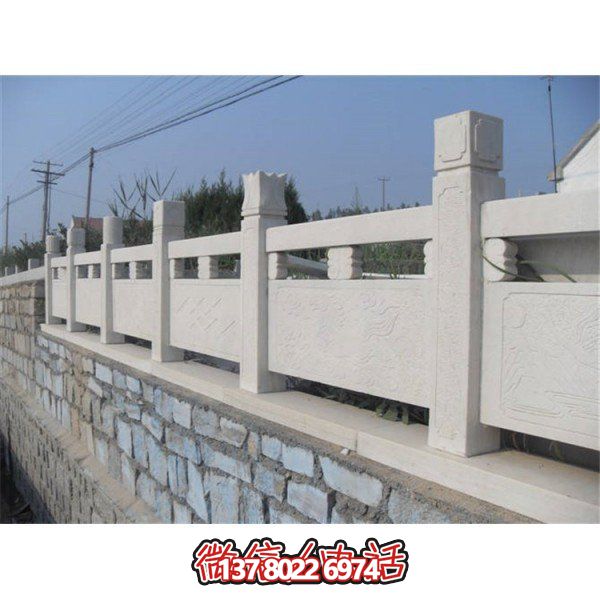 户外河道大理石石雕景观栏杆栏板雕塑
