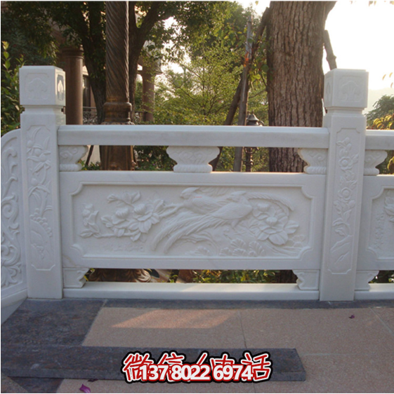 汉白玉石栏杆栏板
