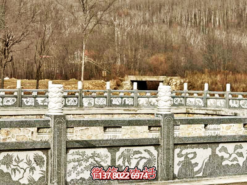 山区河道芝麻灰防护栏杆 山区河道芝麻灰防护栏杆