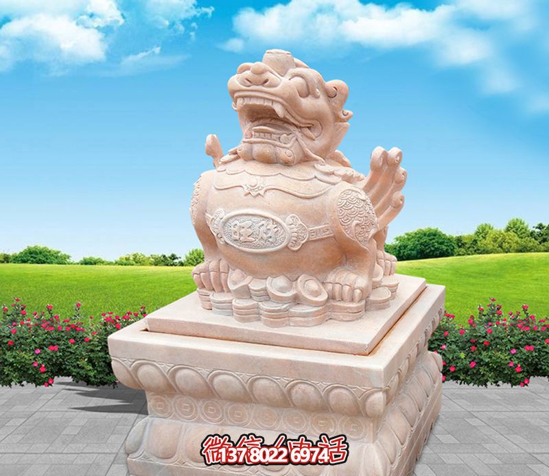 户外景区石雕貔貅雕塑