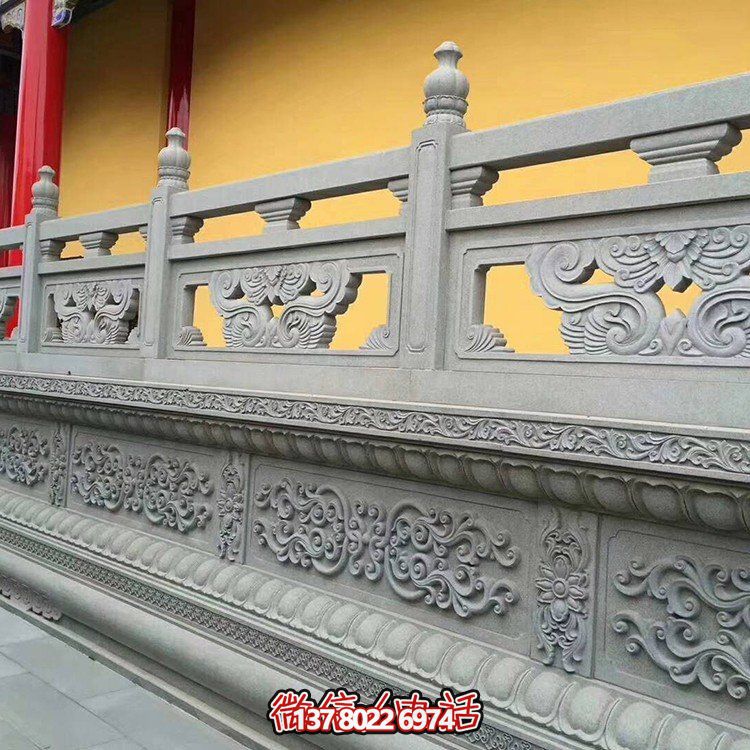 园林河道花岗岩雕刻石栏杆栏板