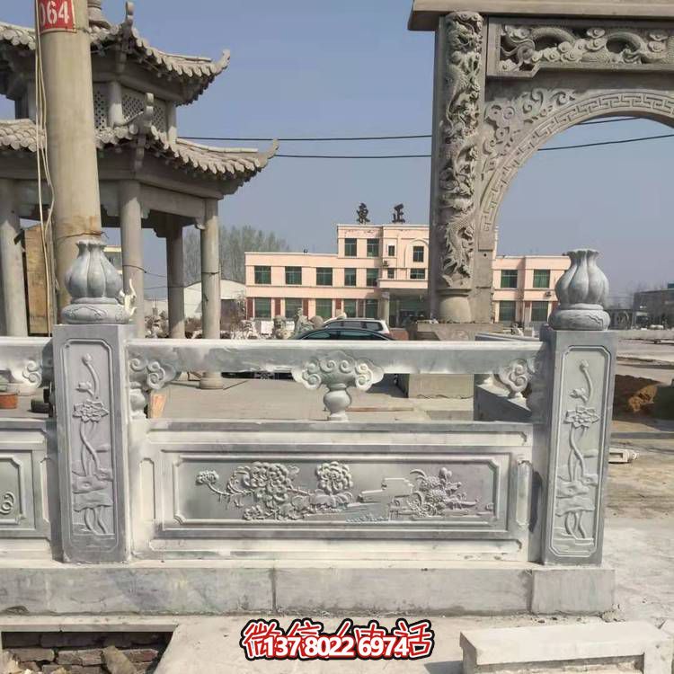 别墅小区大理石石雕浮雕栏杆栏板雕塑