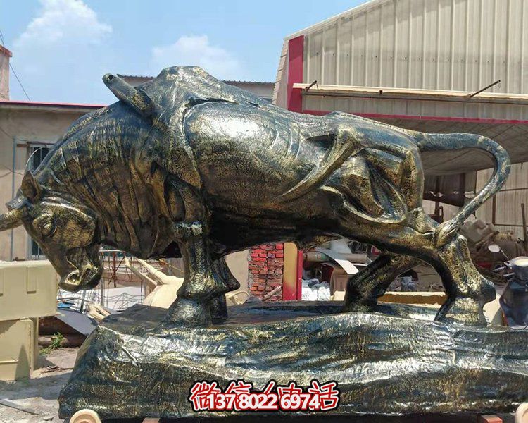 户外大型铜雕铜牛雕塑