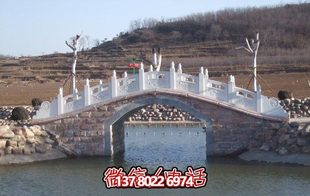 农场园林景区汉白玉拱桥石雕 农场园林景区汉白玉拱桥石雕