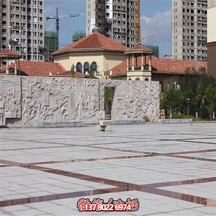 庭院浮雕大理石石雕园林景观影壁壁画雕塑