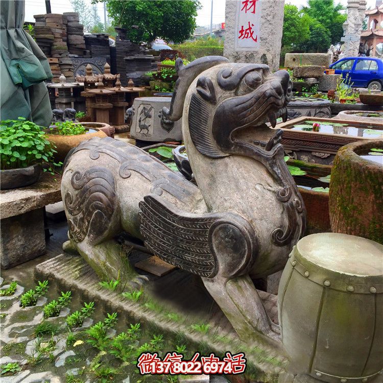 景区别墅石雕神兽貔貅雕塑 景区别墅石雕神兽貔貅雕塑